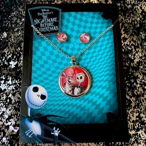 Disney Tim Burton's The Nightmare Before Christmas Necklace Jack and Zero